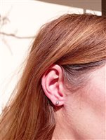 Vicenza - Piazzetta Palladio 2 - Boucles d'oreilles Golay Femme Calla in Or blanc Diamante 0.10 Ct OIM34 0.10 F SI - OIM34 0.10 F SI